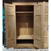 Indian Hand Carved Solid Wooden Cupboard Wardrobe D39